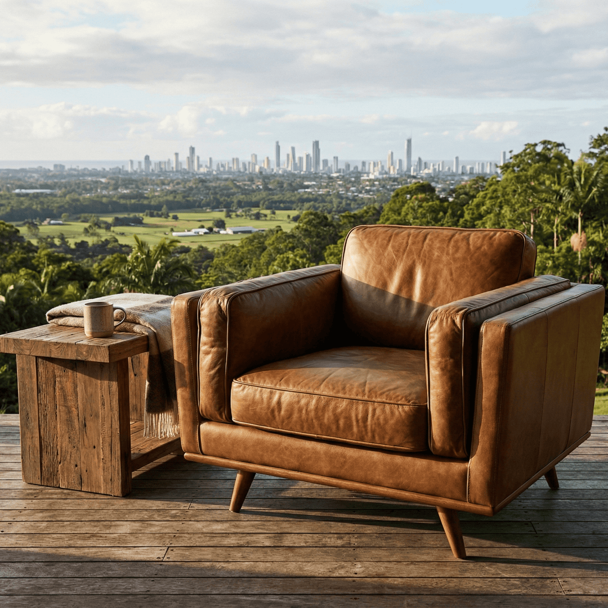 Monroe Leather Armchair