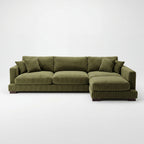 Cloud Chaise Lounge Olive Green Corduroy