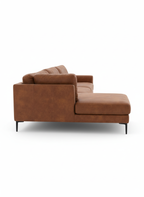 Fae Chaise Faux Leather Lounge