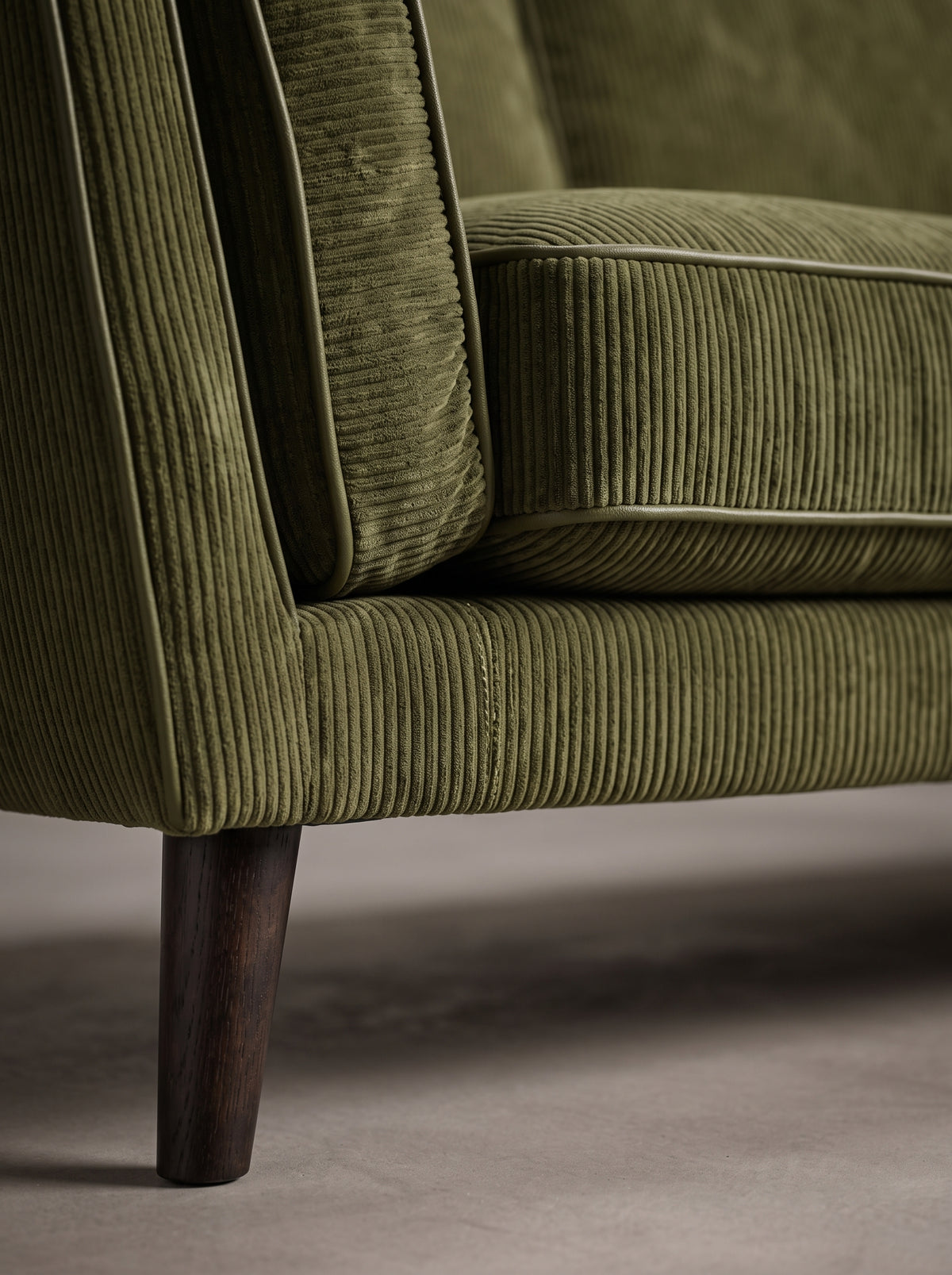 Monroe Sofa - Olive Green Corduroy