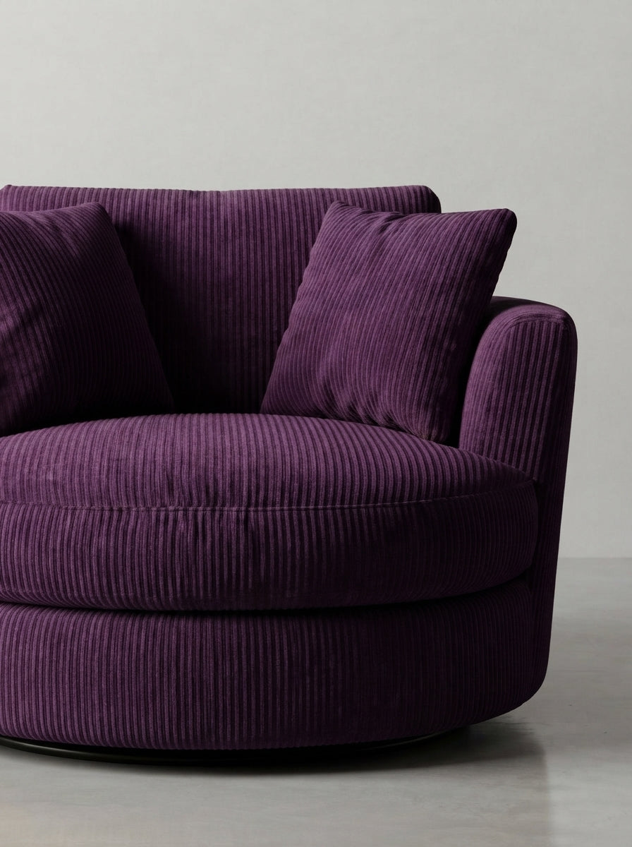 Cuddle Swivel Chair - Purple Haze — Lifestyle