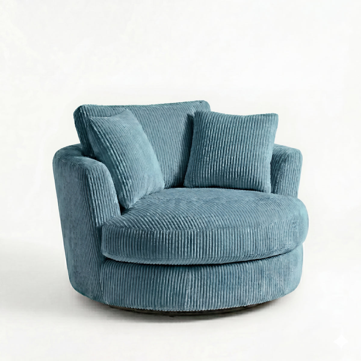 Cuddle Swivel Chair - Aqua