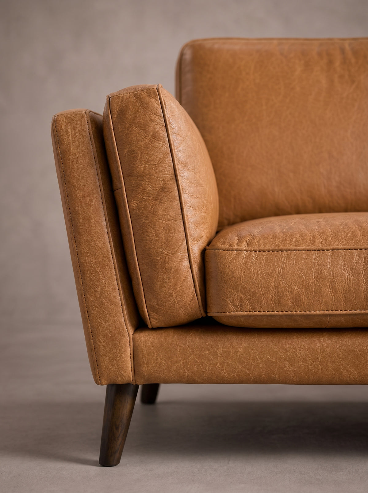 Monroe Sofa - Tan Leather