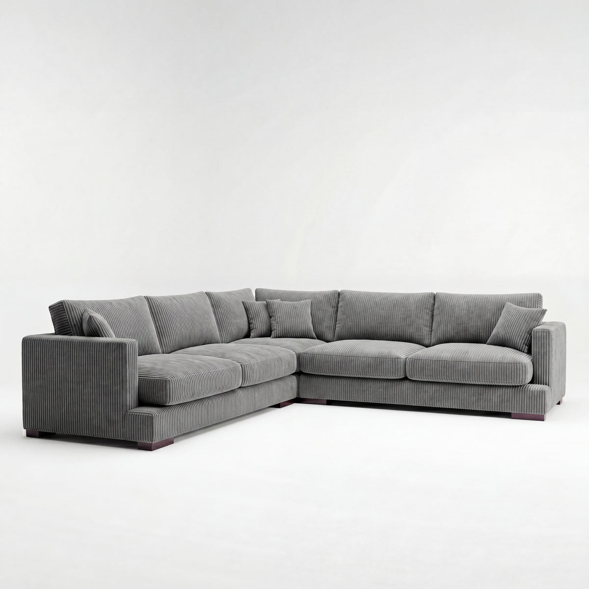 Cloud Corner Lounge Grey Corduroy