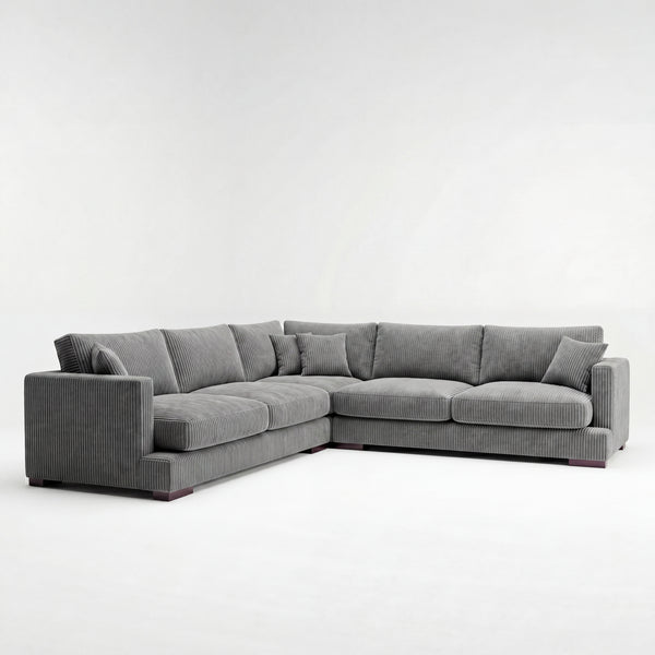 Cloud Corner Lounge Grey Corduroy