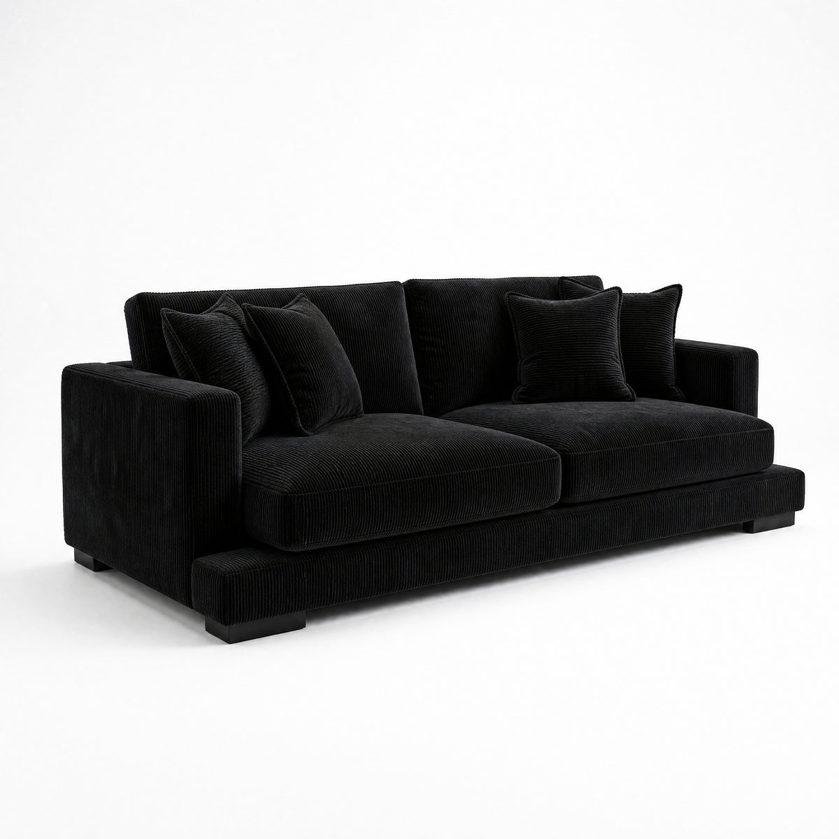 Cloud Sofa Bagira Black Corduroy