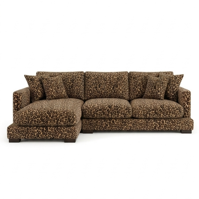 City Leopard Chaise Lounge