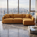 Cloud Chaise Lounge Mustard Corduroy