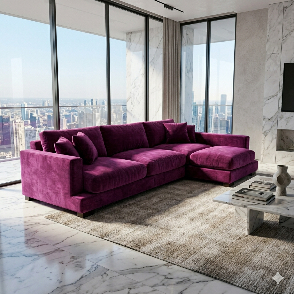 Purble Haze Cloud Chaise Lounge — Lifestyle