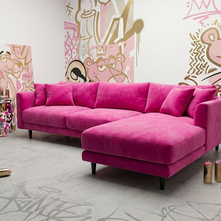 Meadow Chaise Lounge - Barbie Pink