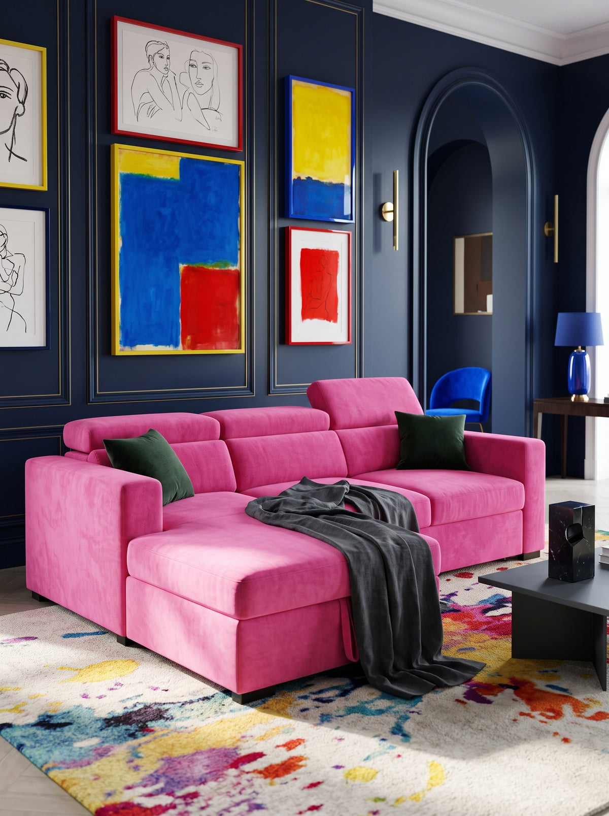 Evo Sleeper Chaise Lounge Barbie Pink