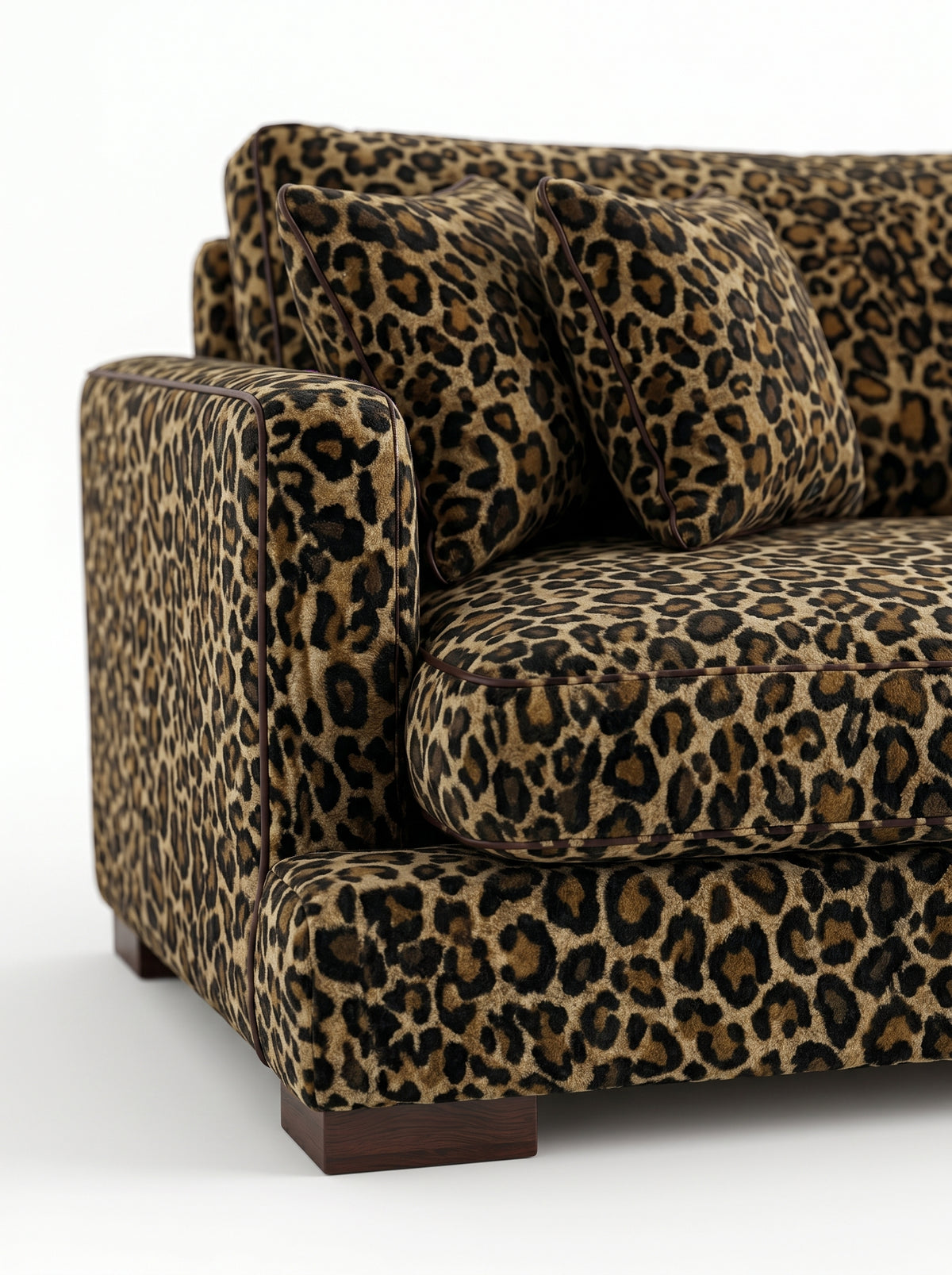 Cloud 3 Seater Leopard Print
