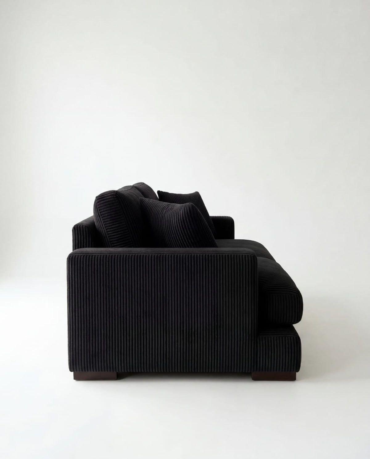Cloud 2 Seater Bagira Black Corduroy