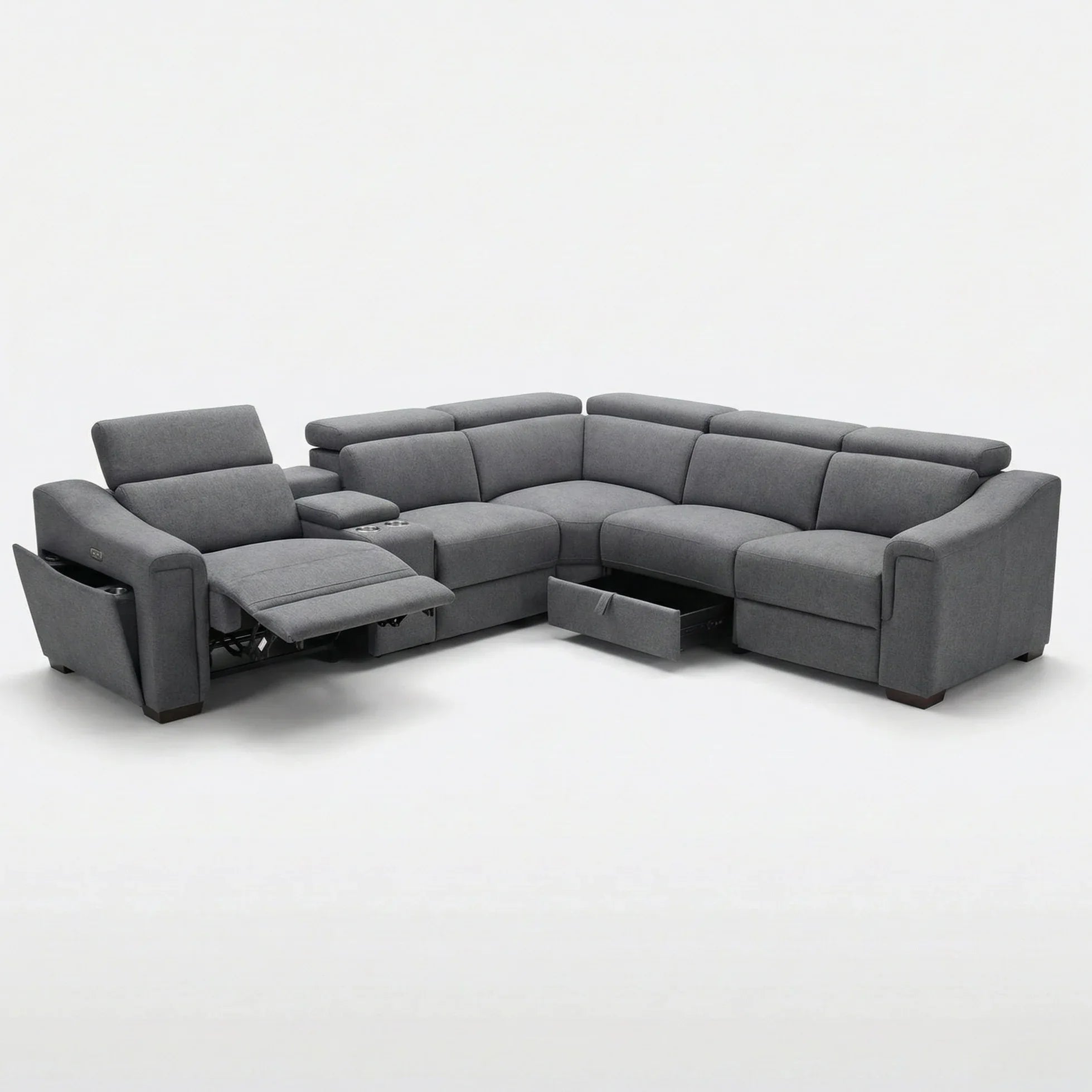 Lena Electric Recliner Corner Lounge - Vibe Sofas