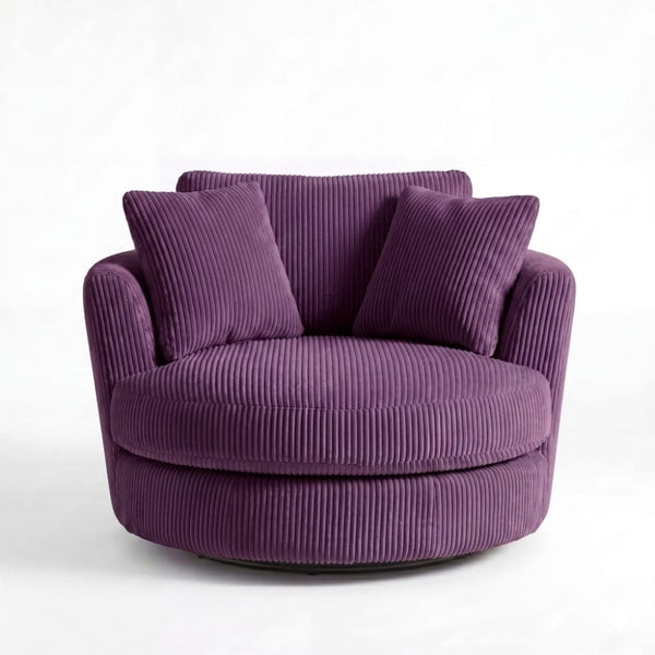 Cuddle Swivel Chair - Purple Haze