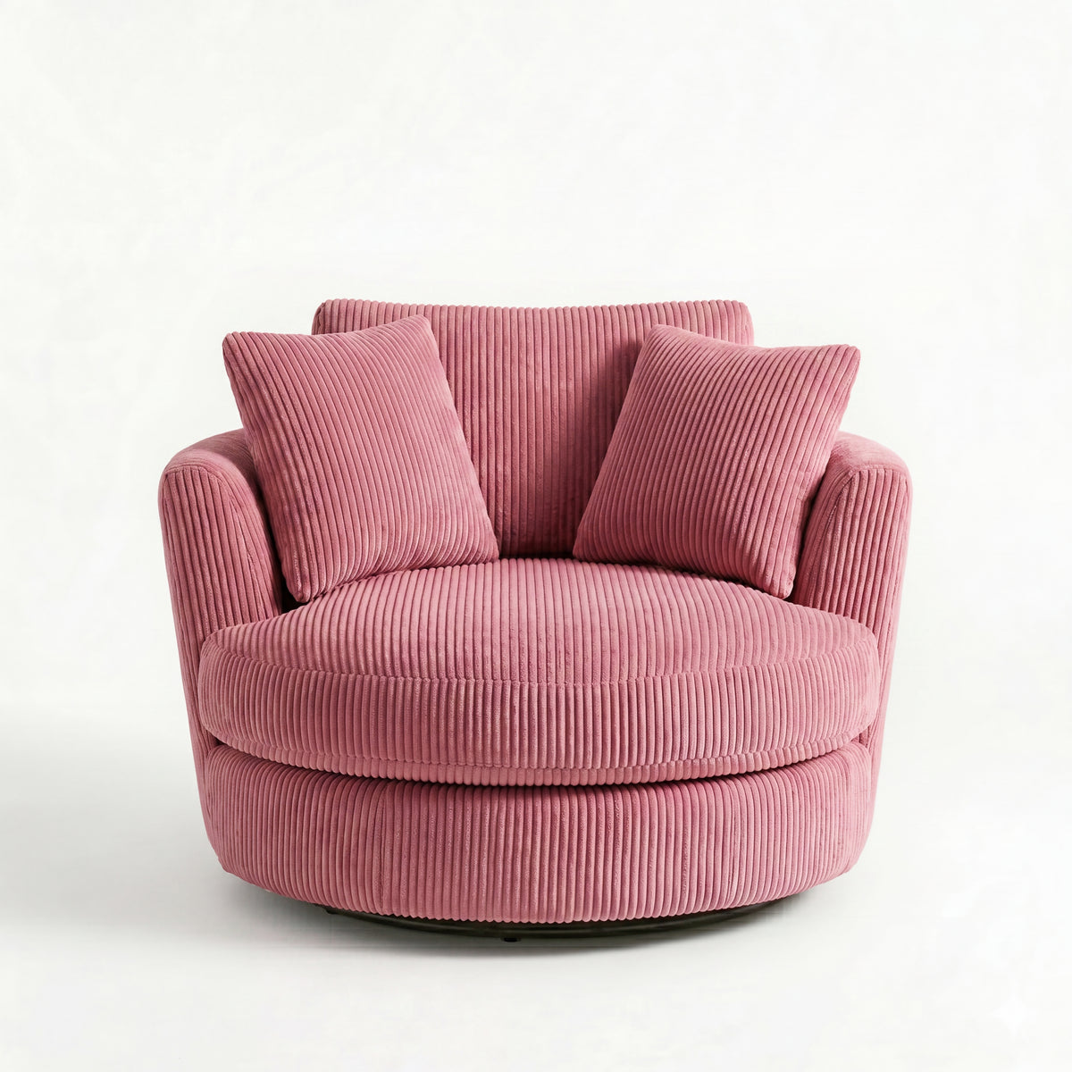 Cuddle Swivel Chair - Rose Pink