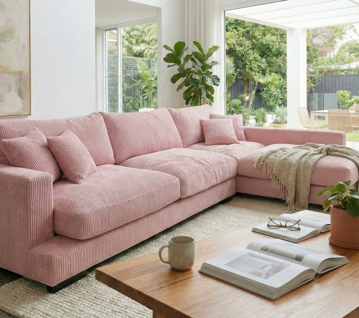 Baby Pink Cloud Chaise Lounge