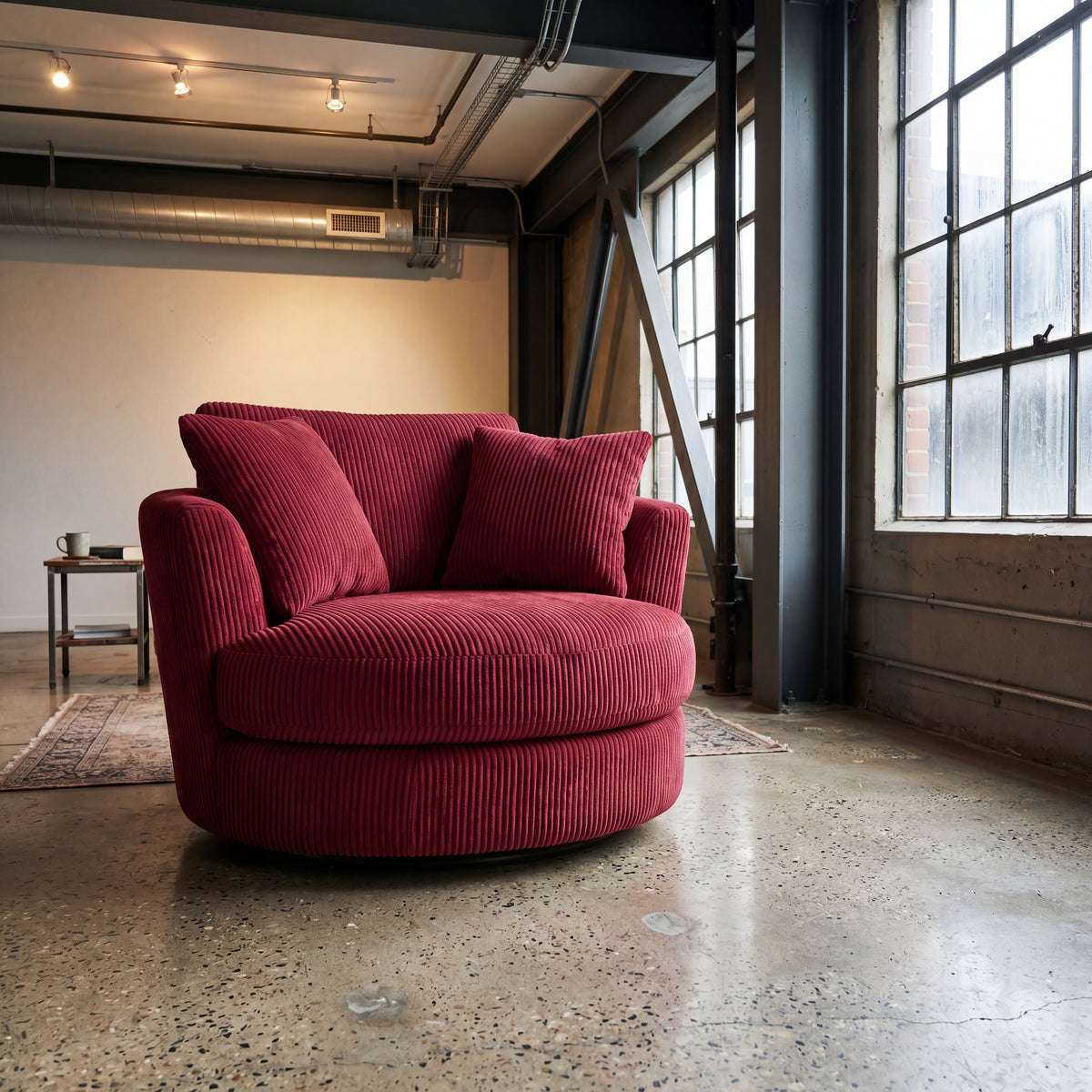 Cuddle Swivel Chair - Samurai Red