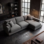 Cloud Chaise Lounge Grey Corduroy