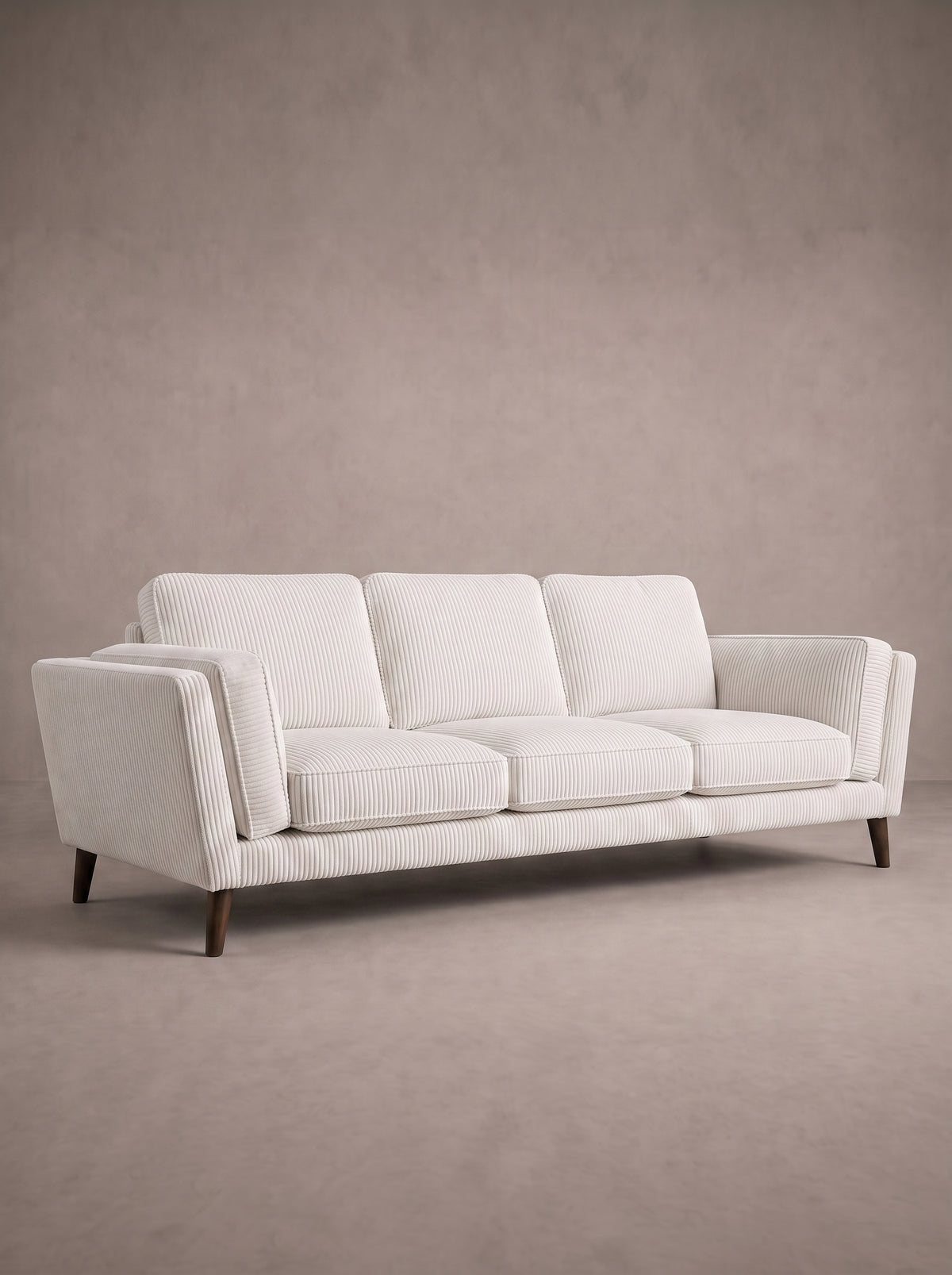 Monroe Sofa - White Corduroy