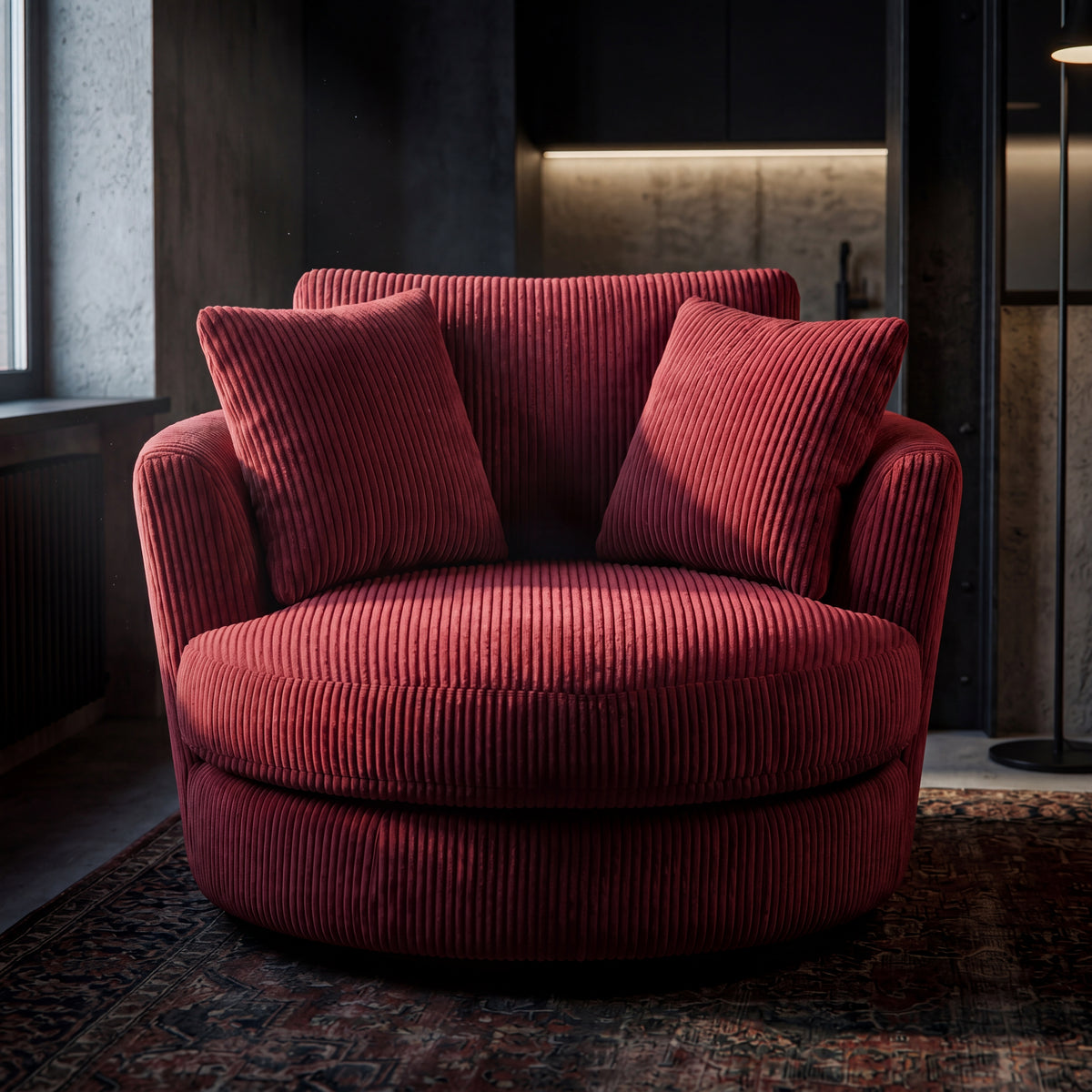 Cuddle Swivel Chair - Samurai Red