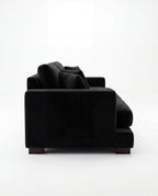 Cloud Chaise Lounge Black Velvet