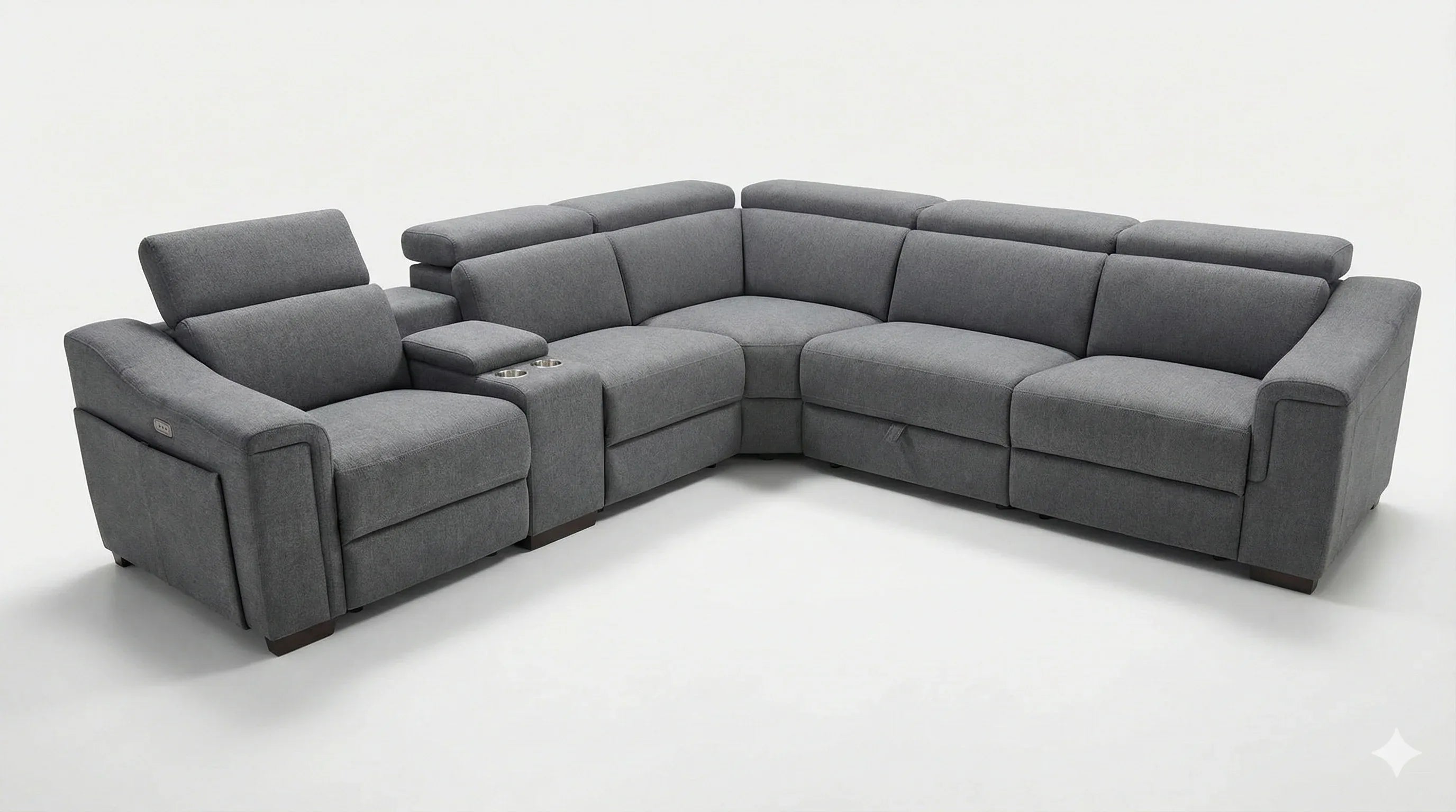Lena Electric Recliner Corner Lounge - Vibe Sofas