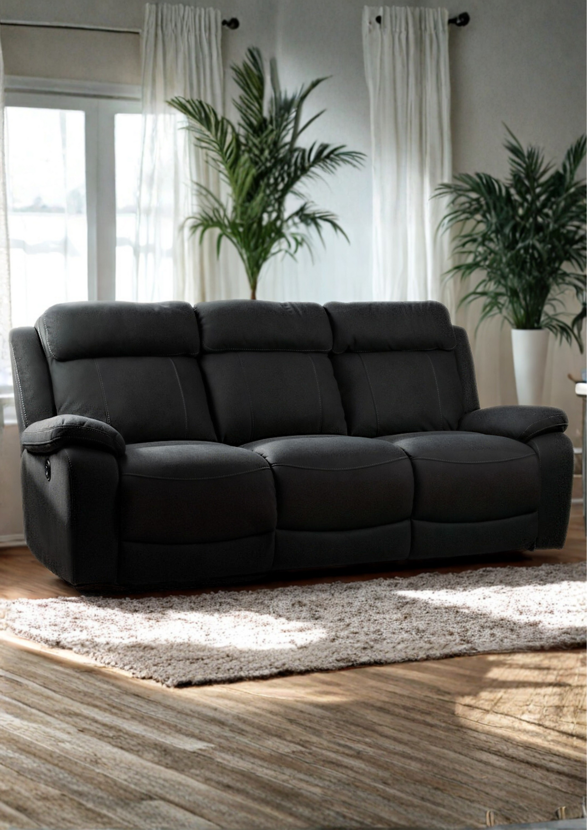 Elite 3 Seater Electric Recliner - Lifestyle Setting | Vibe Sofas