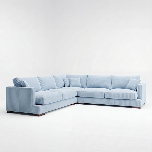 Cloud Corner Lounge Baby Blue Corduroy