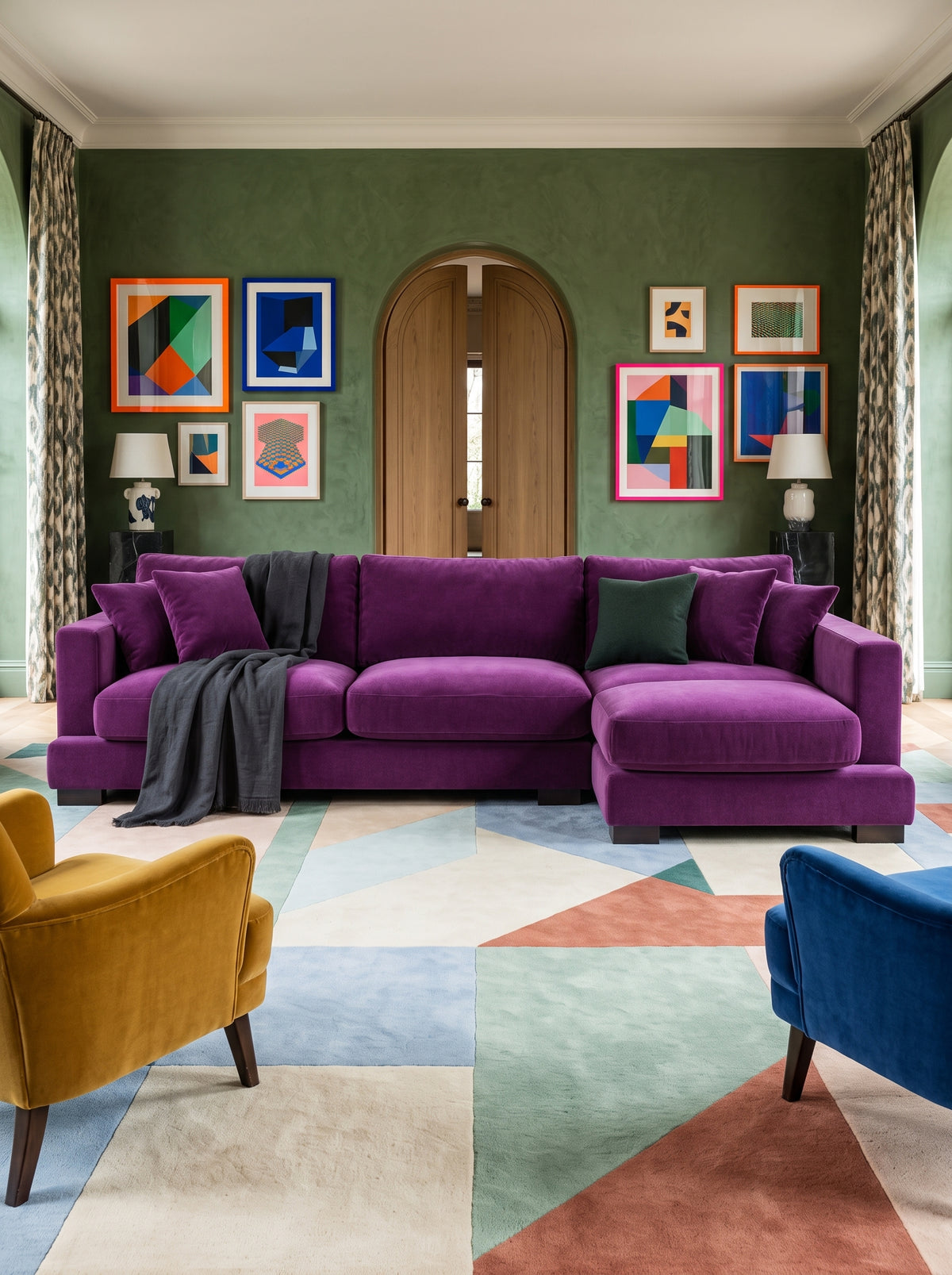 Purple Haze Cloud Chaise Lounge