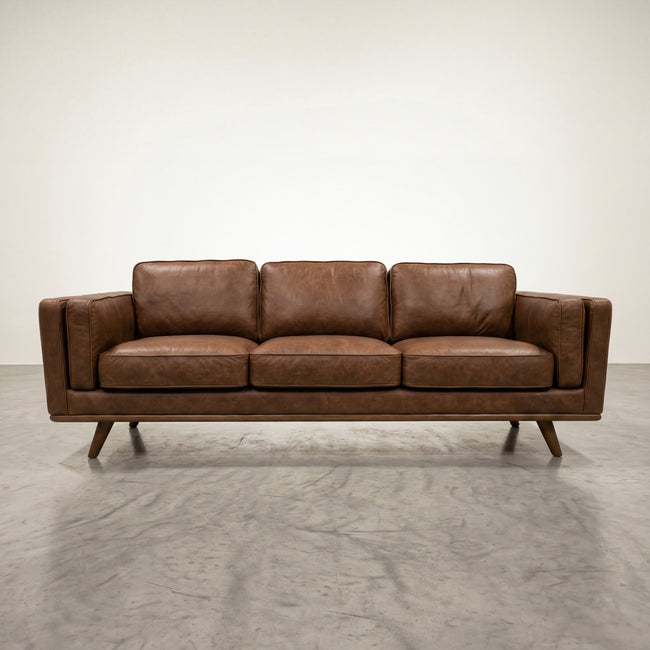 Monroe Leather Sofa Main Image
