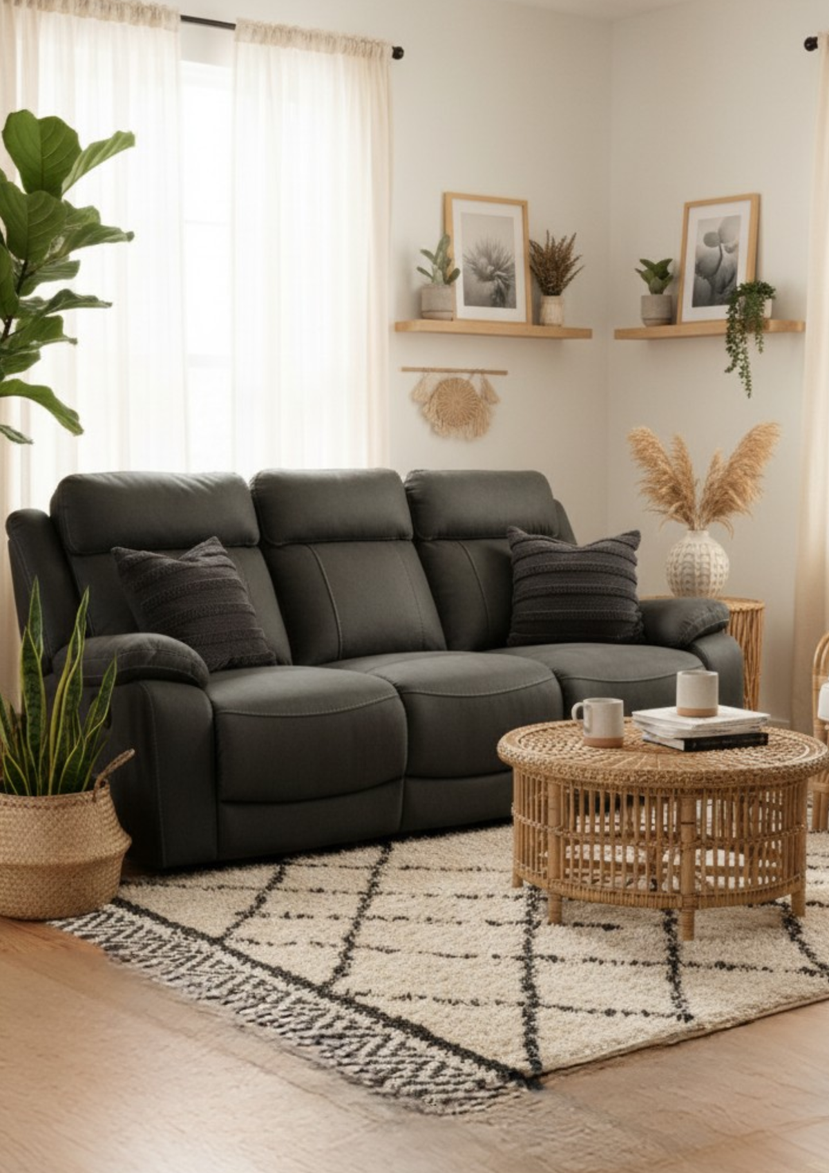 Elite 3 Seater Electric Recliner - Alternative Angle | Vibe Sofas