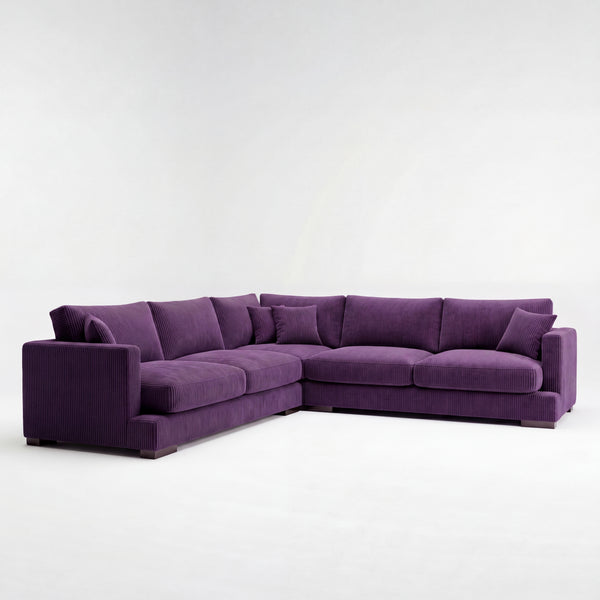 Cloud Corner Lounge Purple Corduroy