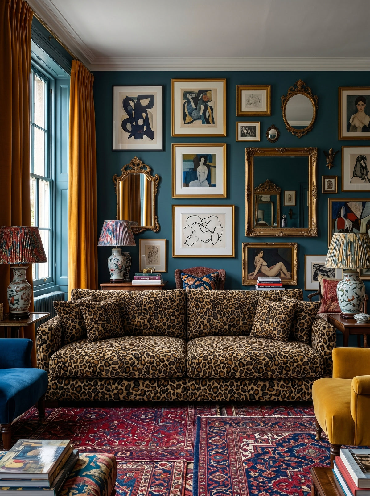 Cloud 3 Seater Leopard Print