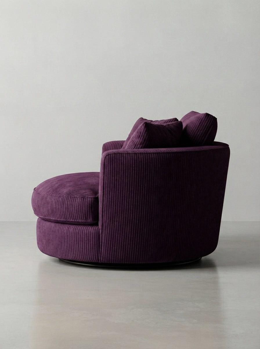 Cuddle Swivel Chair - Purple Haze