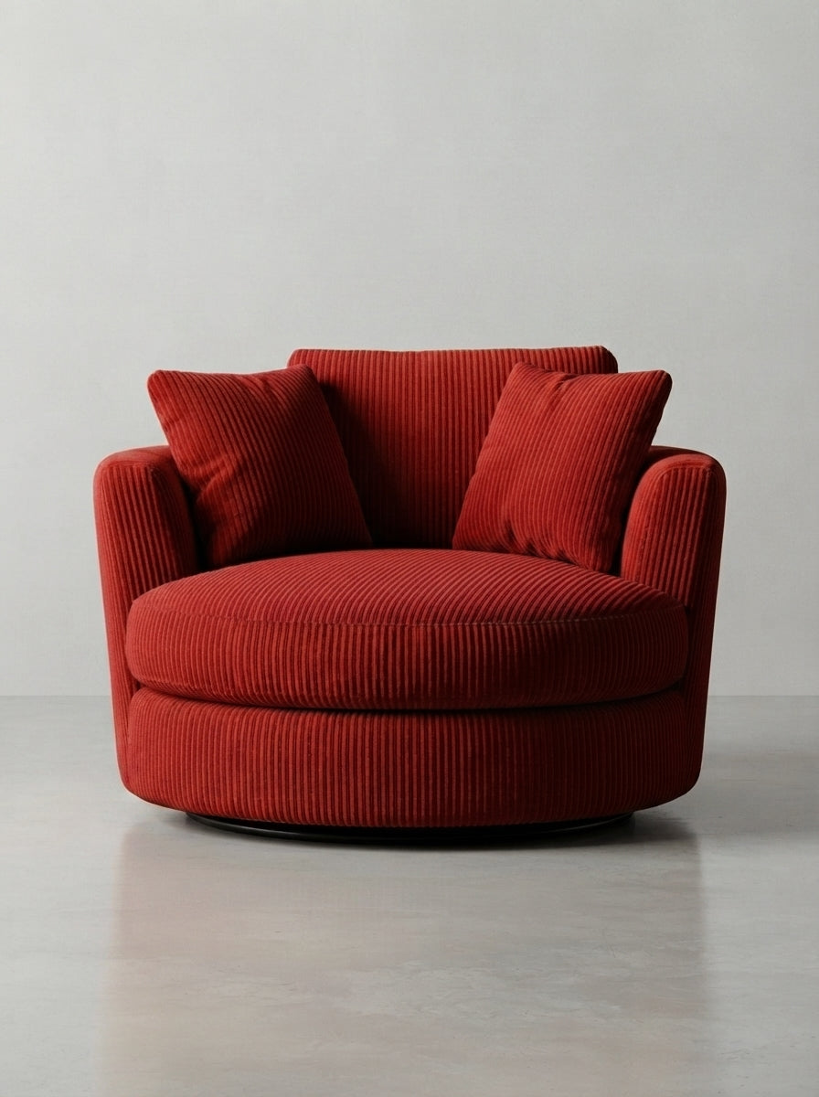 Cuddle Swivel Chair - Samurai Red