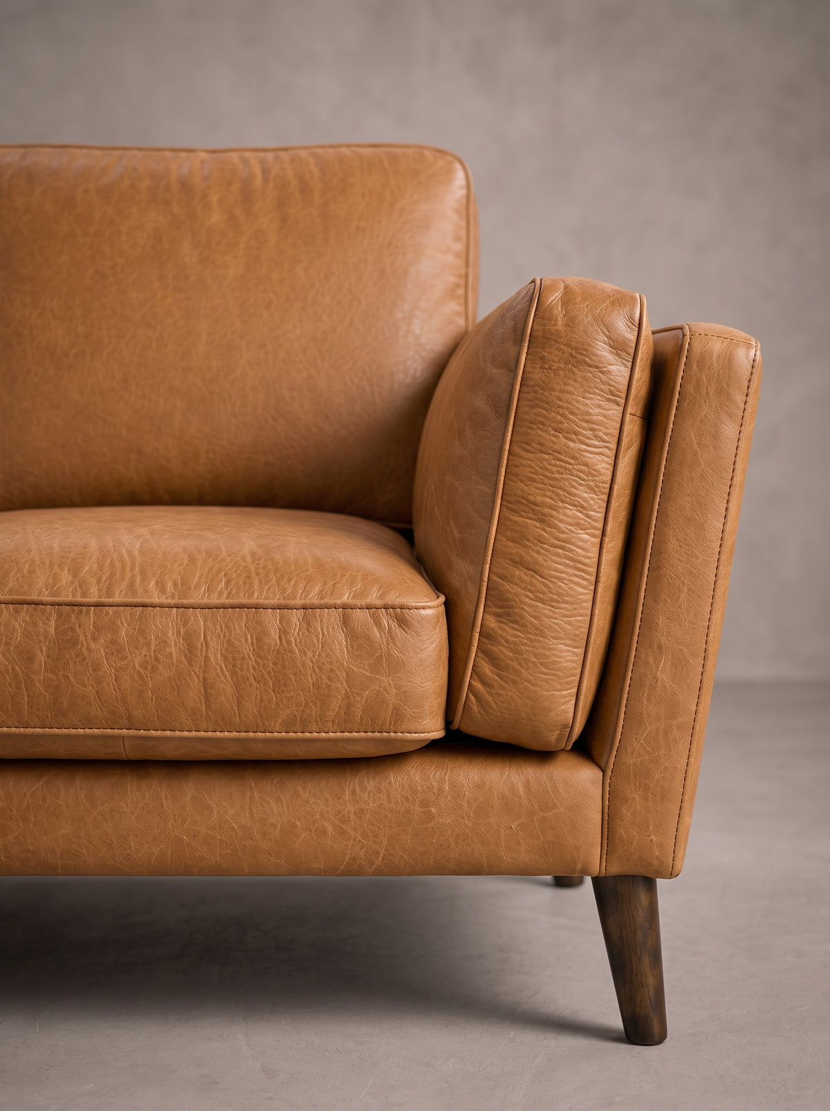 Monroe Sofa - Tan Leather