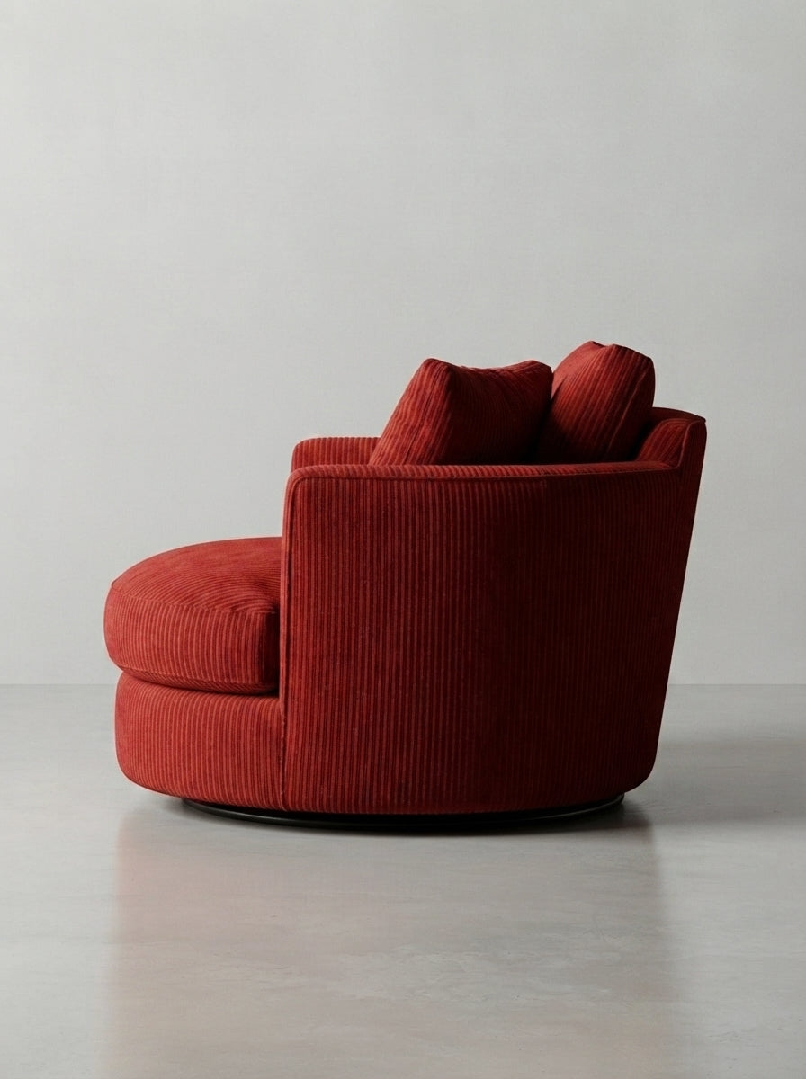 Cuddle Swivel Chair - Samurai Red