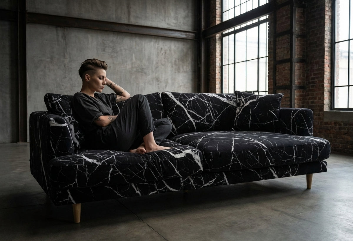 Lightening Black Marble