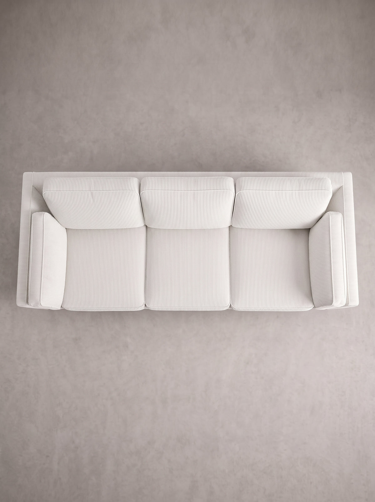 Monroe Sofa - White Corduroy