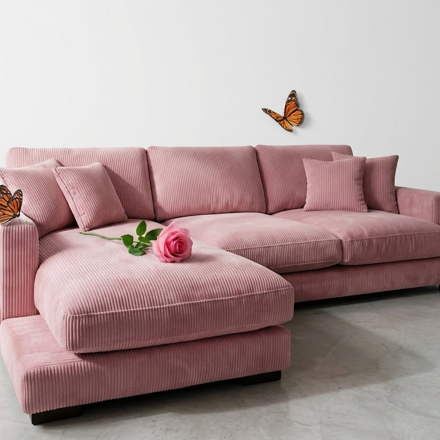 City Corduroy Chaise Lounge