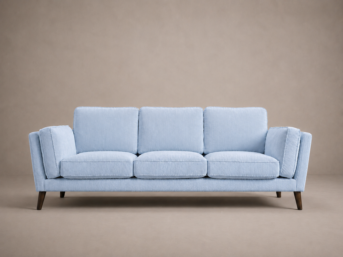 Monroe Sofa - Baby Blue Corduroy