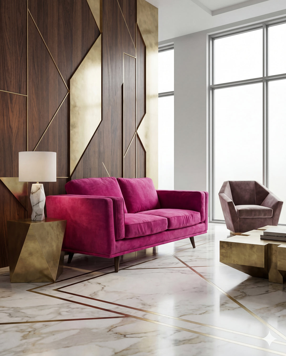 Monroe 2 Seater Sofa Barbie Pink - View 17 | Vibe Sofas