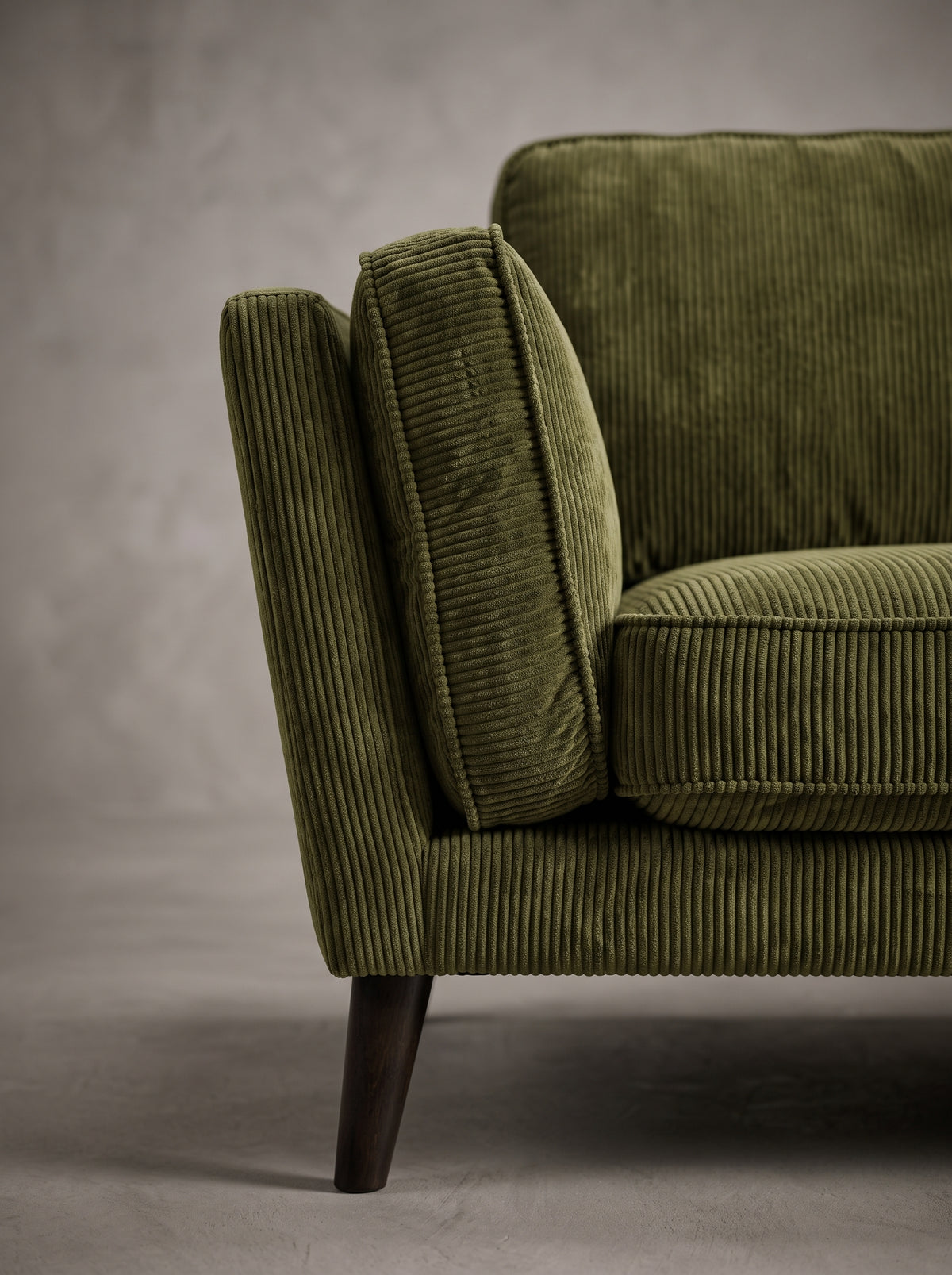 Monroe Sofa - Olive Green Corduroy