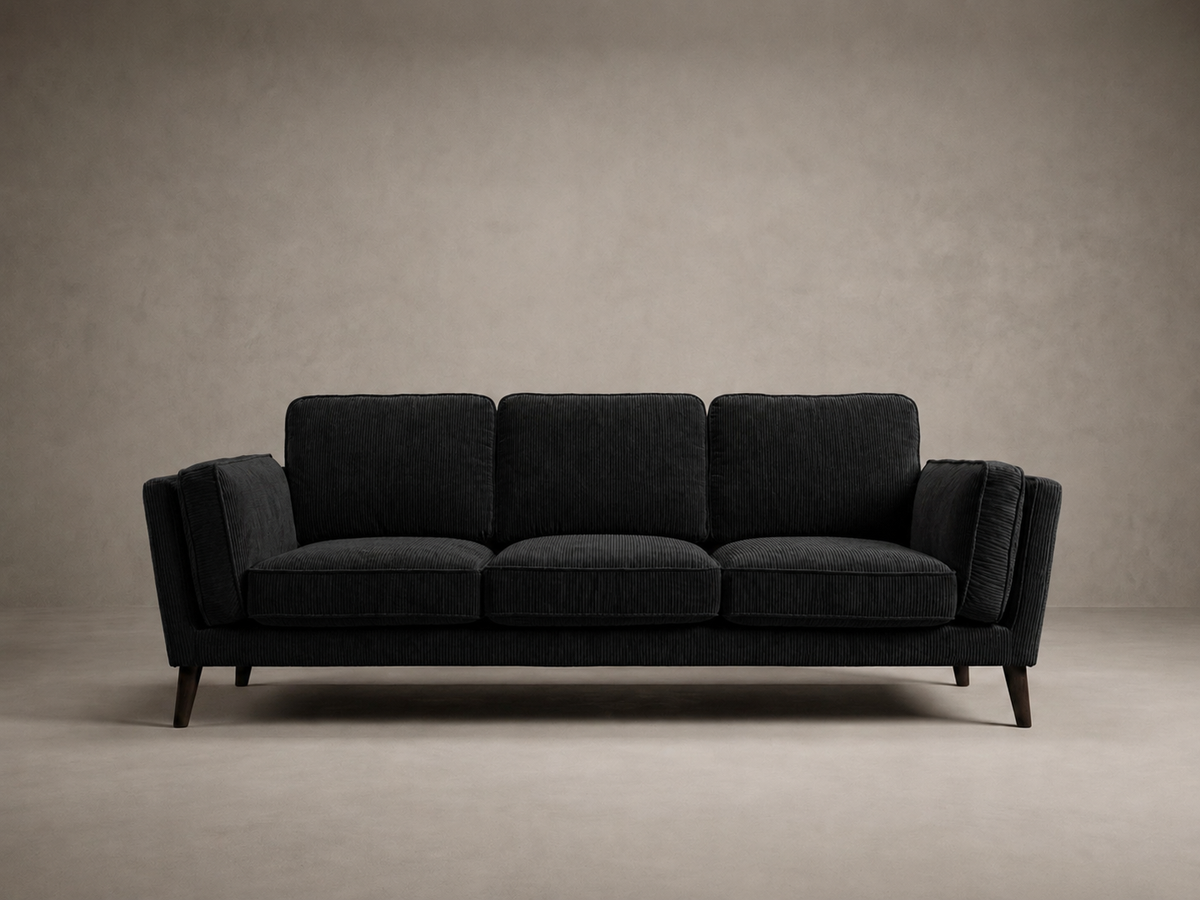 Monroe Sofa - Bagira Black Corduroy