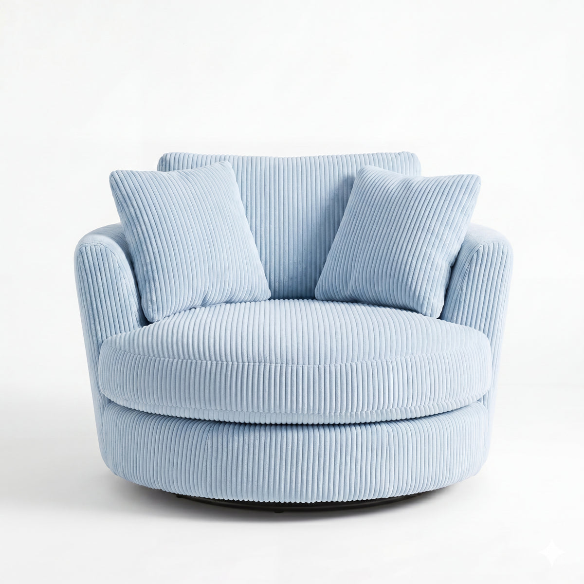 Cuddle Swivel Chair - Baby Blue