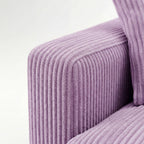 City Chaise Lounge Lilac Corduroy