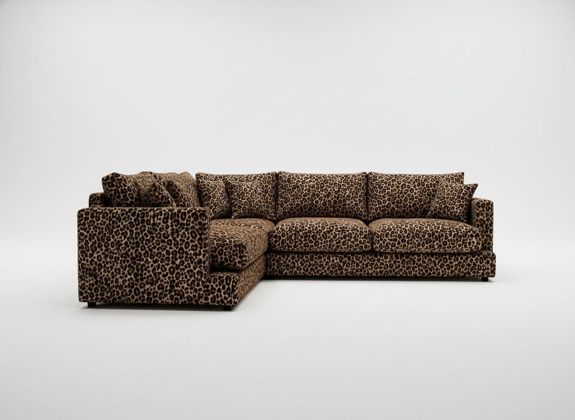 Cloud Corner Lounge Leopard Print