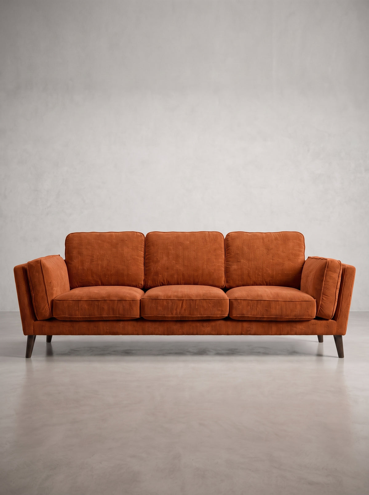 Monroe Sofa - Burnt Orange Corduroy