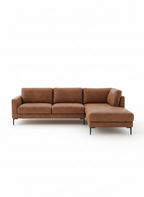 Fae Chaise Faux Leather Lounge